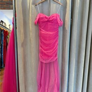Pink Off the Shoulder Dress (S)
